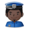 Police Officer - Black emoji on Samsung